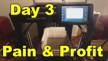 Flashforge Adventurer 5M Day 3! Failed prints, fixes, stupidity and printing the enclosure parts!