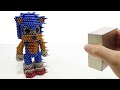 Monster Magnets Vs Sonic The Hedgehog | DIY How To Make Sonic With Magnetic Balls