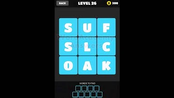 Word Crush Level 21 - 30 Answers