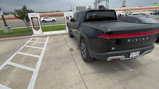 Rivian R1T Road Trip from Gulf of Mexico to Dallas Texas  AMAZING  Tesla Supercharger! #ev #rivian