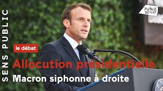 Allocution présidentielle : Macron siphonne à droite
