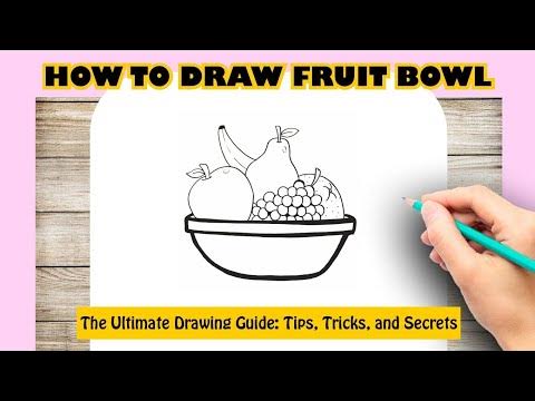 How to draw FRUIT BOWL - YouTube