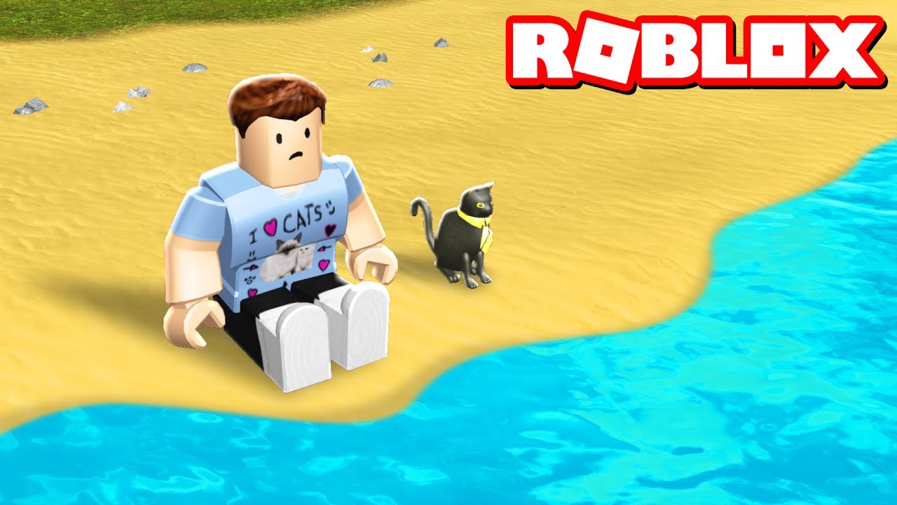 STRANDED ON AN ISLAND IN ROBLOX - YouTube