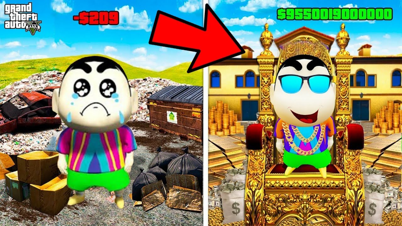 GTA 5 : SHINCHAN BECOME RICHEST PERSON IN GTA5 !