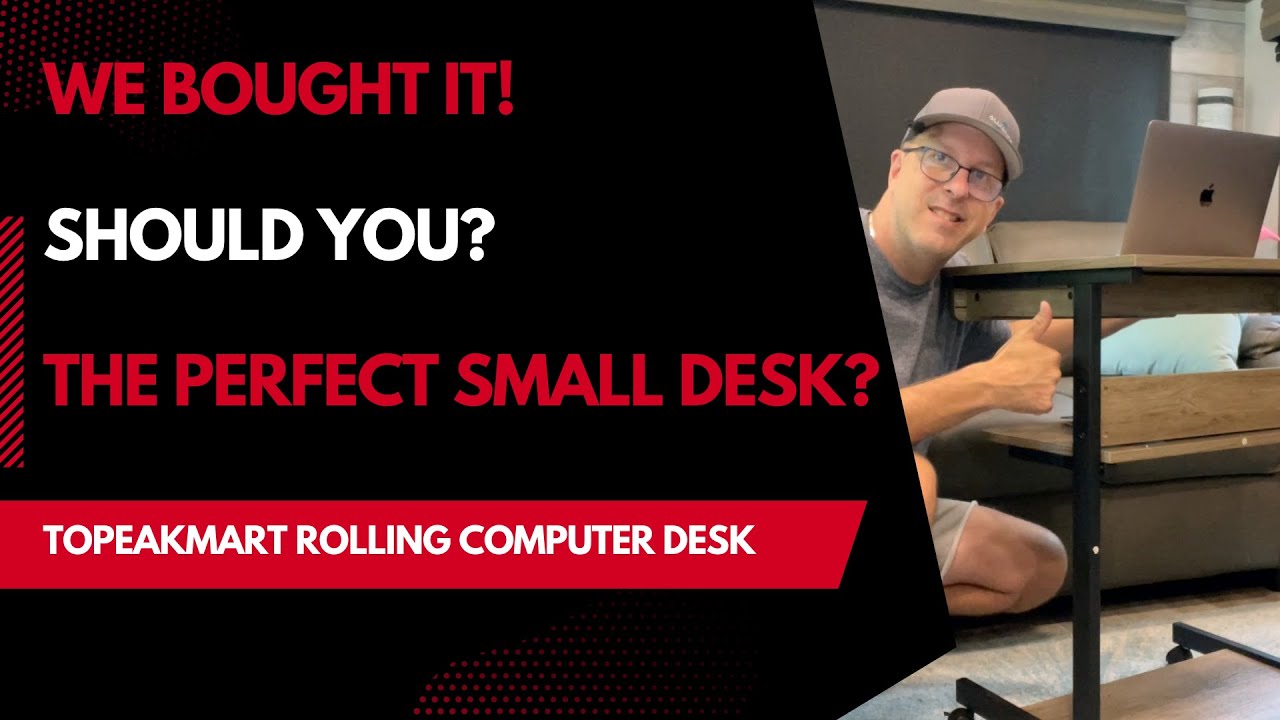 TOPEAKMART Rolling Computer Cart - The Perfect Small Desk