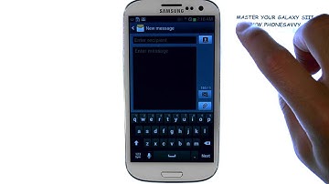 Samsung Galaxy SIII - How do I Create a New Text Message