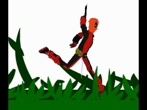 Adobe Flash CS6 - Deadpool Running Sample using Bone Tool - YouTube