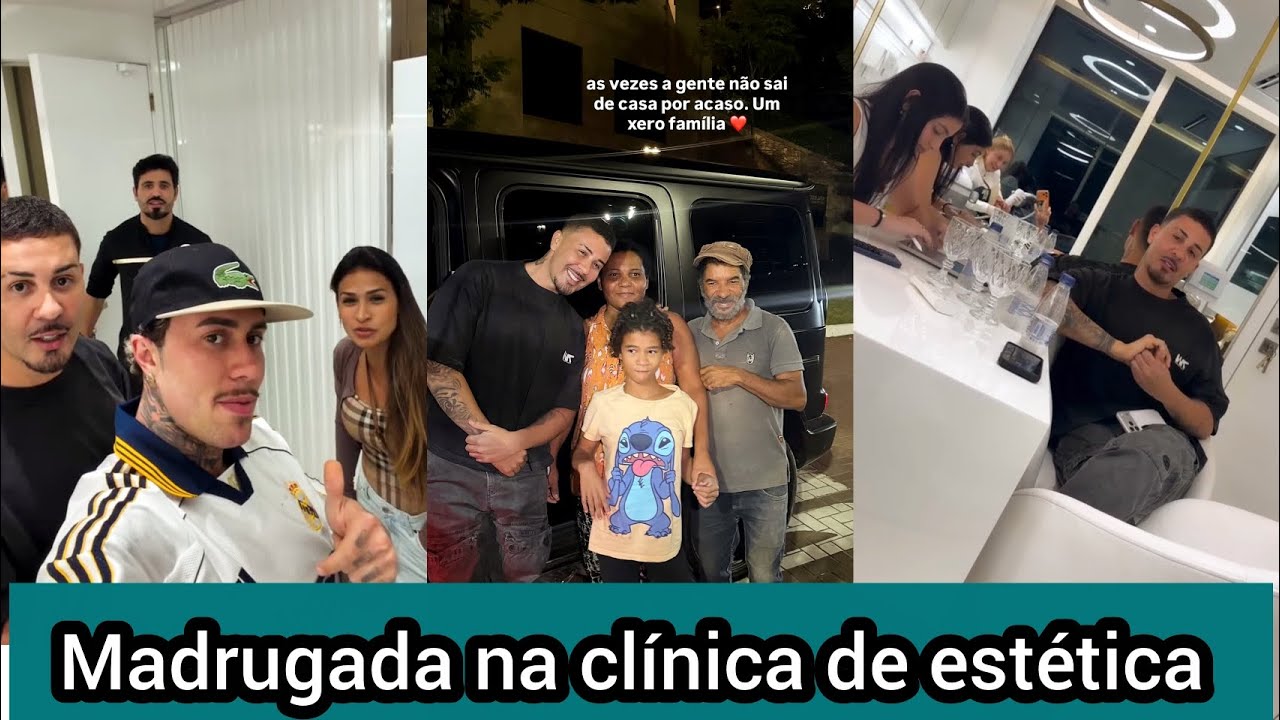 Carlinhos Maia vai de noite na clínica de estética junto com Simone e encontra MC Daniel 