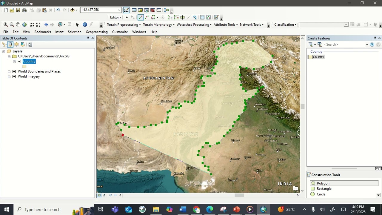 GIS Lab 05 | How to Digitize Maps in ArcMap | Create Shapefiles & Draw Polygons (Step-by-Step)