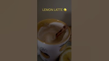 LEMON LATTE 🍋 #shortsvideo #lemon #latte