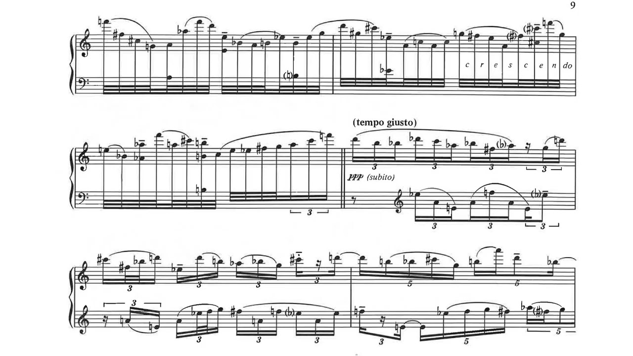 Robert Saxton - Piano Sonata (1981) [Score-Video]