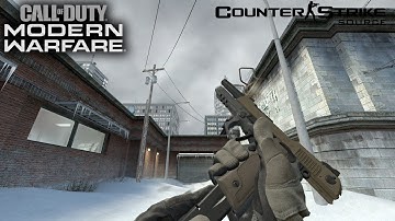 Counter-Strike Source Renetti Call of Duty Modern Warfare 2019 (Glock 18) -  PMR - Gameplay