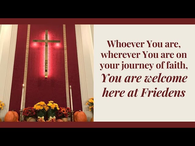 October 26, 2025, Friedens Lutheran Church, Myerstown, PA, live stream