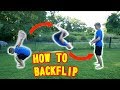 How to do a backflip on ground and trampoline  best tutorial  you can learn in 5 minutes 