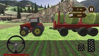 Farm Silage Transporter Tractor 2018 - Trailer Grass Cargo Transport Android Gameplay FHD screenshot 4