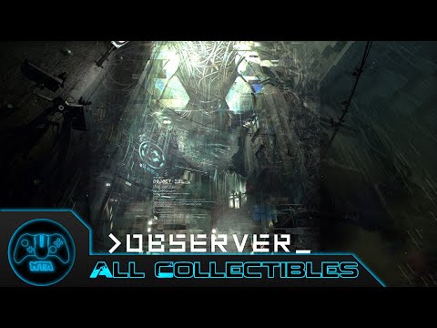 Observer [PC] - All Collectibles (RC Cars, Patient Cards, Patient Recordings, Roses, Mini games)