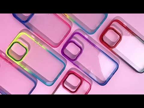 Чехол TPU+PC Fresh sip series для Apple iPhone 13 Pro (6.1") Салатовый / Розовый