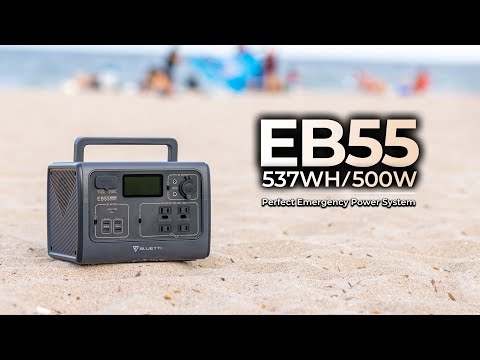 Meet BLUETTI "Junior" - EB55 Portable Power Station | 537Wh LFP, 700Watt