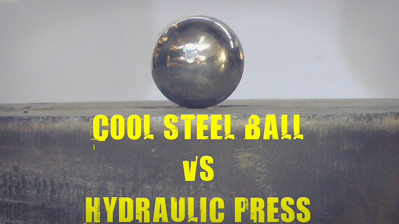Steel Ball vs 500 Ton Hydraulic Press YouTube