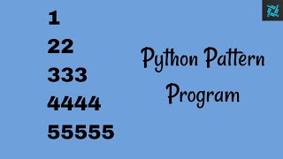 Python pattern printing program 7 | in Hindi | learn an easy method