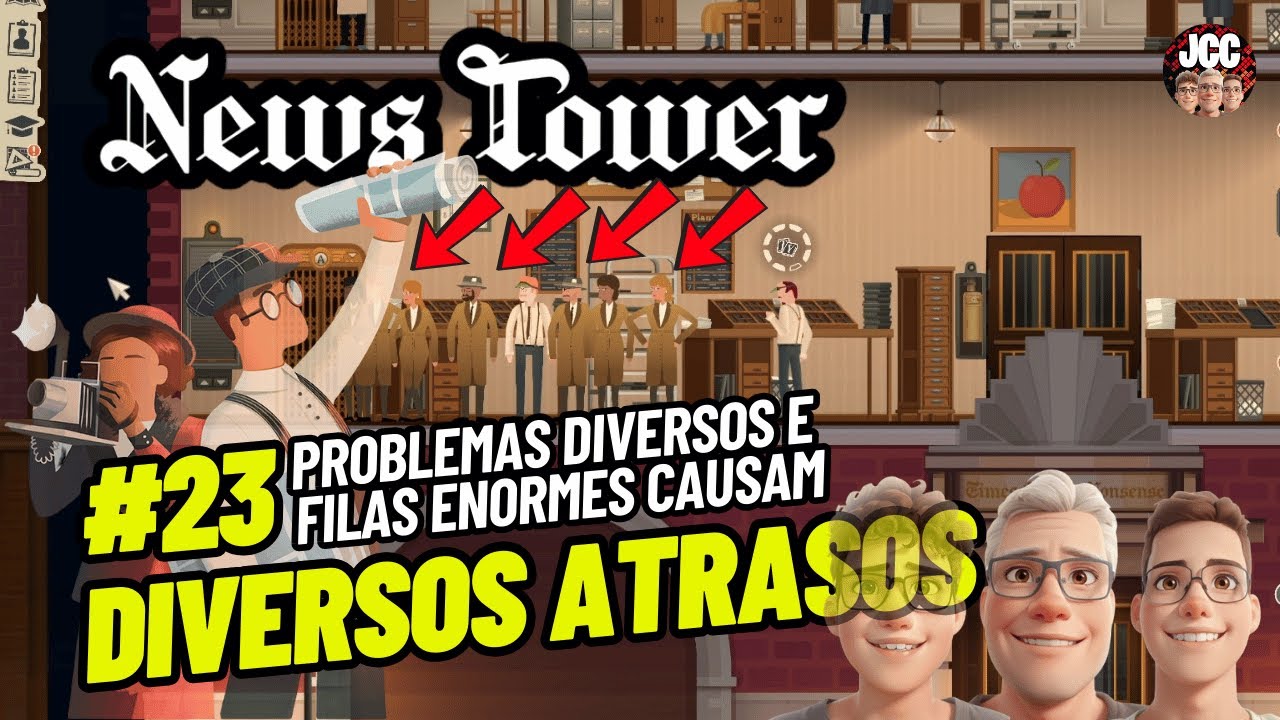 Elevador Lotado de Salário no News Tower Gameplay | Muitos Atrasos 