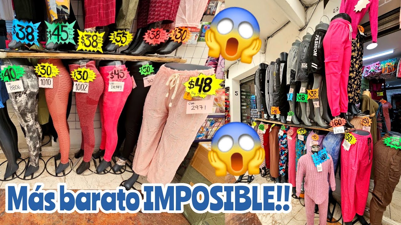 Nueva Tienda de ROPA BARATA 😱 Cerca del Metro Tepito | Leggins, Pijamas, Bermudas, Playeras..