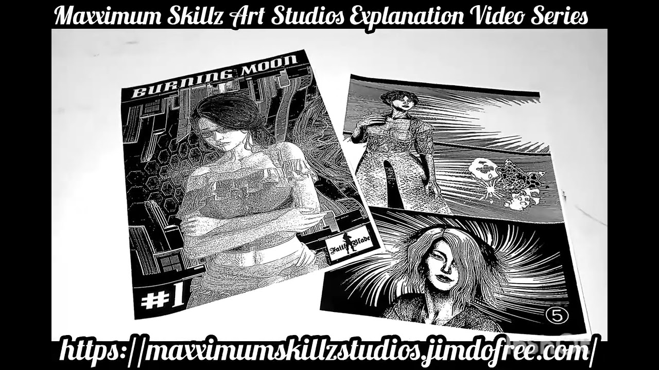 Burning Moon a powerful comic book series coming soon from Faith Blade comics