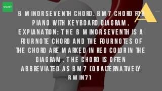 What Is A Bm7 Chord On Piano?