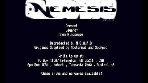 Nemesis   Legend mp4 HYPERSPIN AMIGA INTRO CRACKTRO DEMO COMMODORE NOT MINE VIDEOS