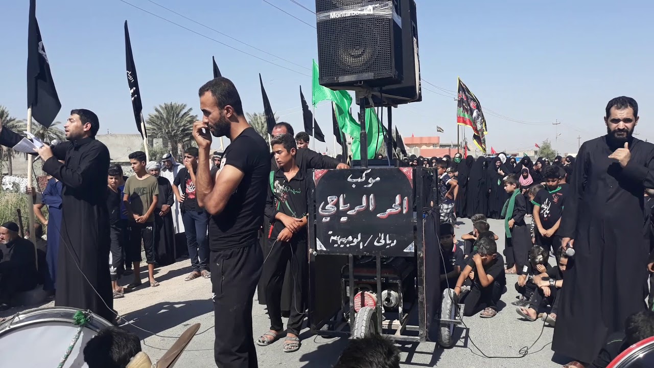 نعي الرادود صباح الشويلي في العاشر من محرم / موكب الحر الرياحي في محافظة ديالى/ الوجيهيه