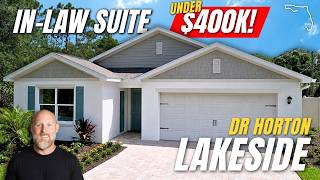 🤯 MOST AFFORDABLE New Home with In Law Suite Under $400k | Lakeside Multi Gen by DR Horton Palm Bay