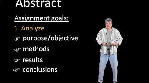 How to Write an APA Abstract