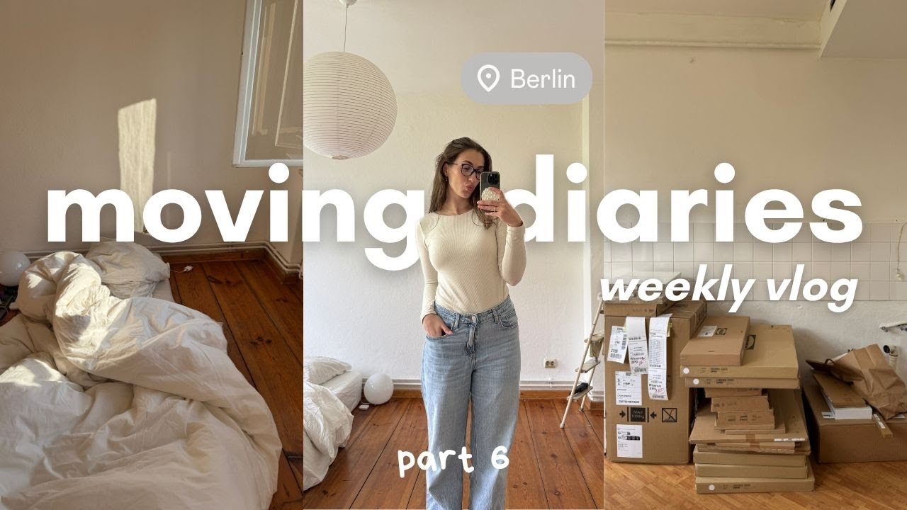Meine 1. NACHT in der NEUEN WOHNUNG 🛏️⭐️ | Küchenlieferung, Zara home haul // moving diaries pt. 6