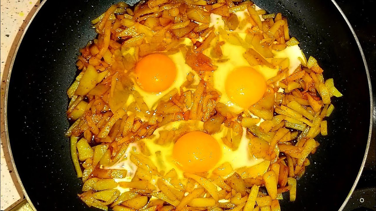 Easy Eggs with Potato Recipe YouTube