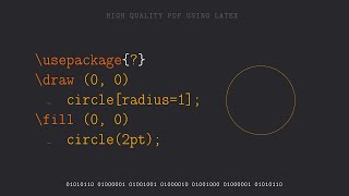 How to make a circle in Latex