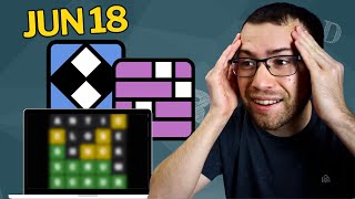 Wordle, Connections, Mini Crossword & Strands - June 18