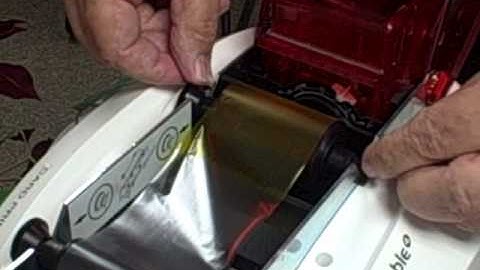 Evolis Printers - How to Change A Print Ribbon