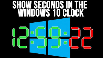 How to Make the Windows 10 Taskbar Clock Display Seconds Method 1