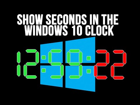 How to Make the Windows 10 Taskbar Clock Display Seconds Method 1