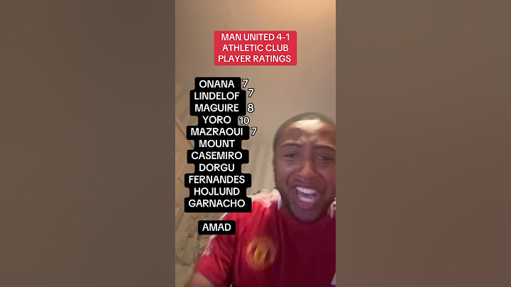 MAN UNITED 4-1 ATHLETIC CLUB PLAYER RATINGSS #soccer