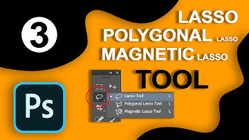 How to make selection with lasso tools in Photoshop for Beginners in Hindi / Urdu - Class - 3