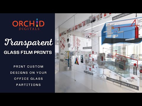 Transparent glass film prints and white ink layered prints
