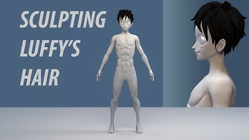 Sculpting Luffy