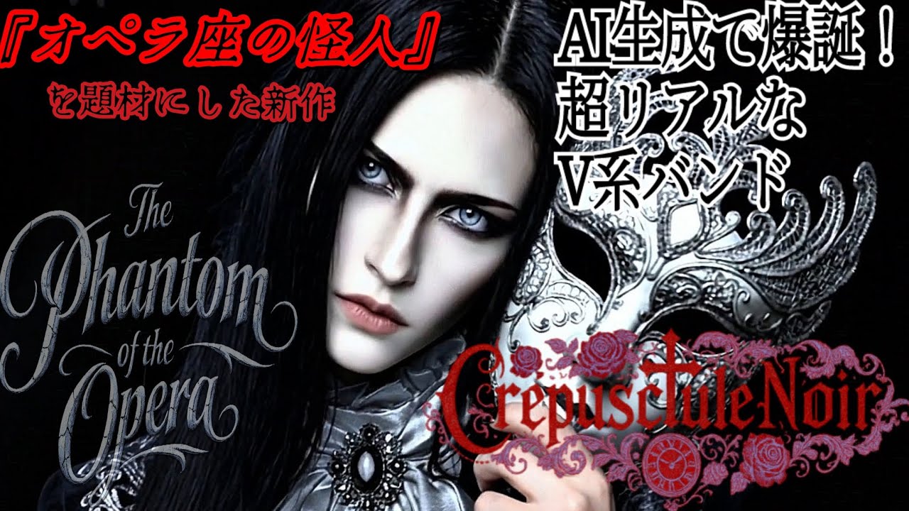AI生成90's風V系バンド】『震える瞼～Derrière le Masque