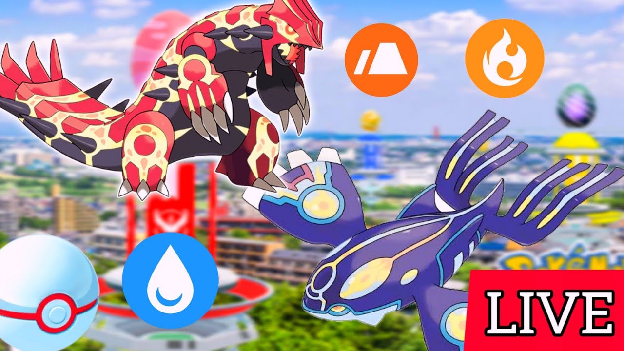 POKÉMON GO LIVE 🔴| Hoenn Tour  : First Primal Shiny ✨ Groudon & kyogre✨ Raids Invite