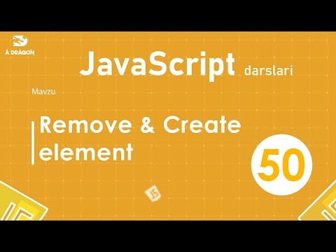 050.  Create & Remove element  | JavaScript darslari | O'zbek tilida