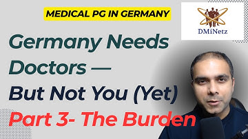 Germany Needs Doctors- The Burden Non- EU Docs represent