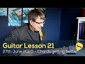 At last good progress with chords  chord changes getting better  electric guitar lesson 21 review