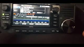 Icom IC705 mpad button to quick add DR stations to your memory so u can use the scope on DV