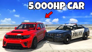 Using a 5000HP Supercar to Outrun Cops in GTA 5 RP screenshot 4